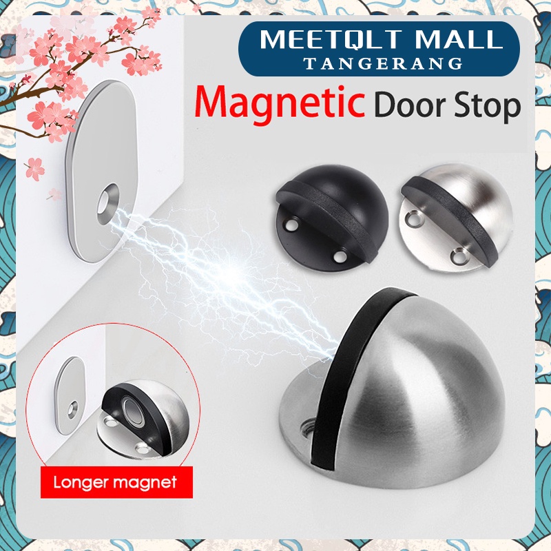 ★Stainless★Penahan Pintu Model Bulat Keong/Door Stop Stopper Magnet/Penahan Pintu Rumah Magnet