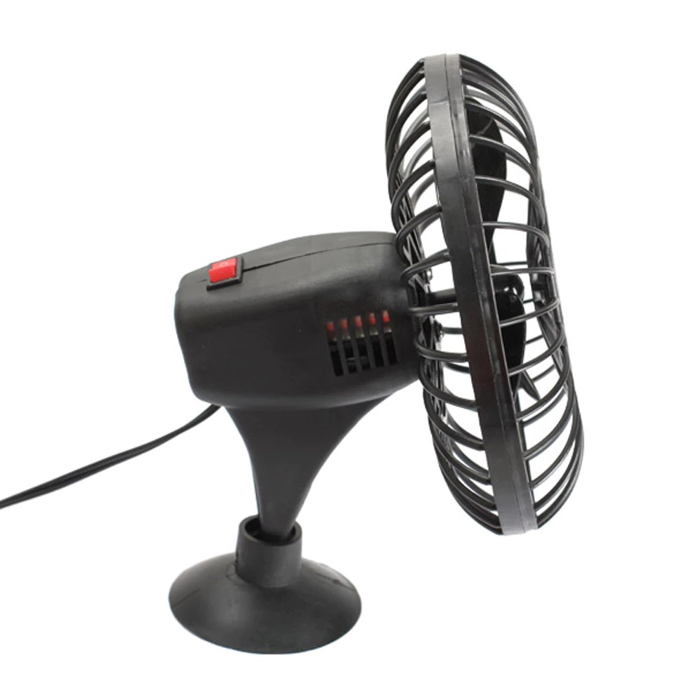 12v Mini Portable Car Fan Auto Cooler Fan Power By Cigarette Lighter Socket With Suction Cup Mini Shopee Indonesia