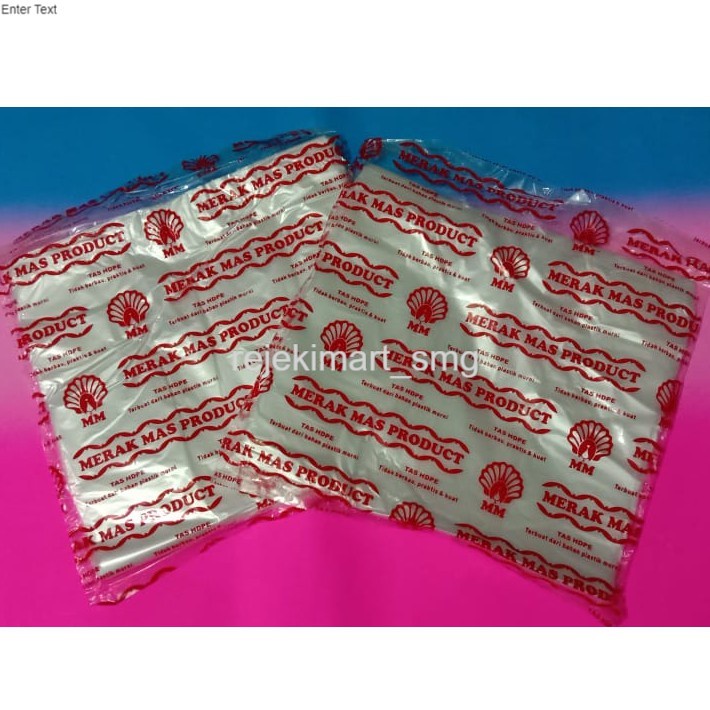 

BARANG MURAH!!!!!! Plastik Kersek Bening Merk Merak Mas Uk tanggung ( 21 )