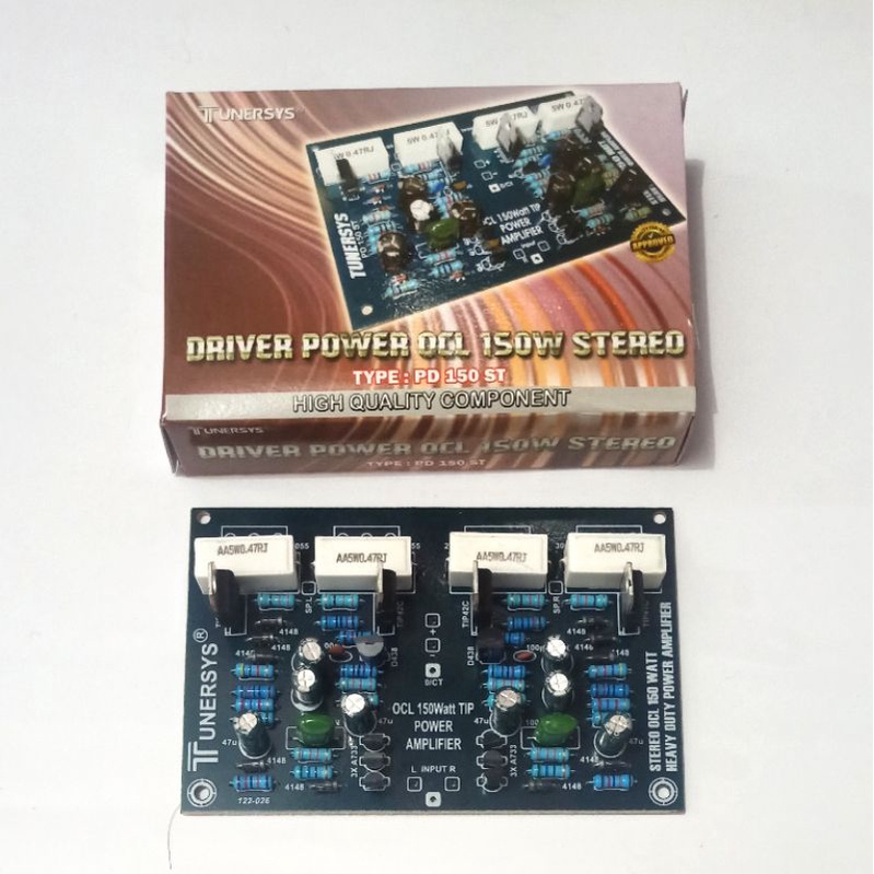 Kit Driver 150W OCL Power Amplifier Stereo Tunersys PD 150 ST