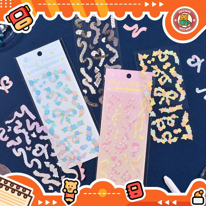 

\"\"\"\] Sticker Ribbon Confetti Deco Glitter DIY Polcos STK0031