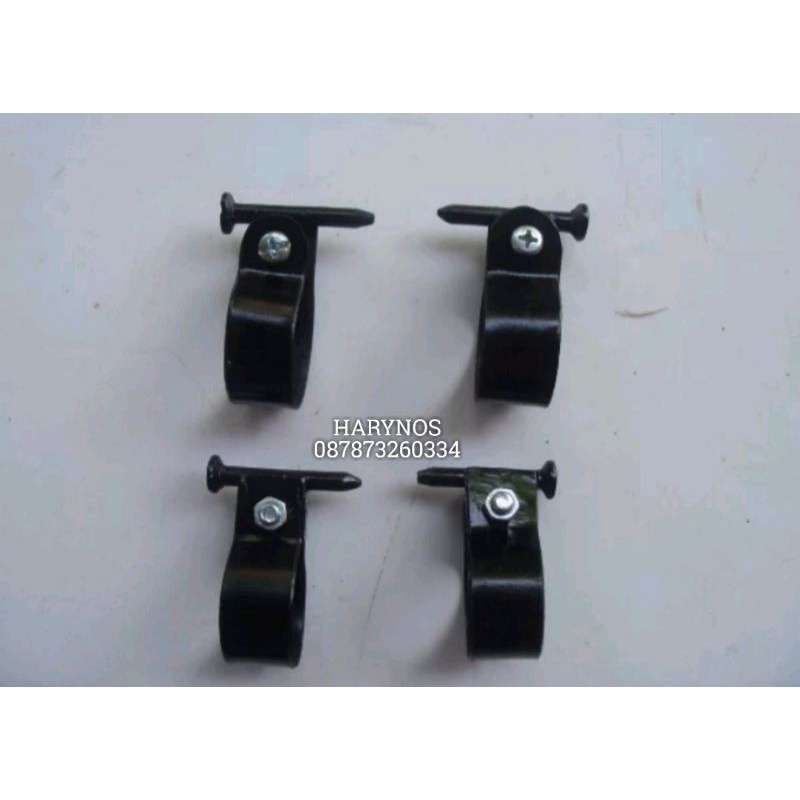 klem pompa tangan dudukan pompa sepeda onthel braket pompa onthel