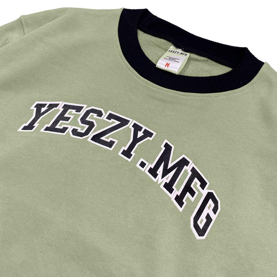Stok Terbaru YESZY.MFG Crewneck Mint Almighty F. BW