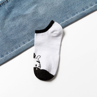 SF - Kaos Kaki Ankle Cute Kaos Kaki Pendek Polos dan Motif Semata Kaki Import Murah Motif Polos-ZEBRA FUN ABU