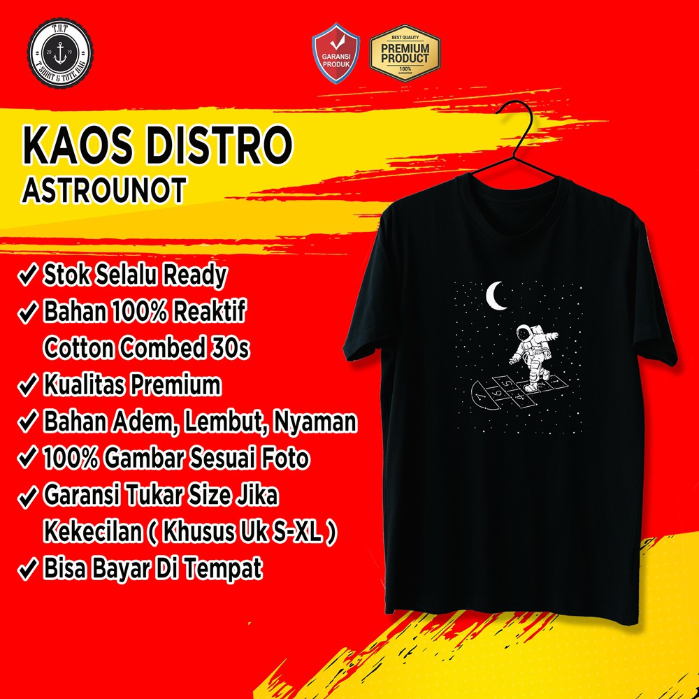 KAOS TSHIRT BAJU PAKAIAN DISTRO ASTRONOT NASA AUTHENTIC ORIGINAL