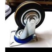 roda karet 5inch hidup/ roda troli karet