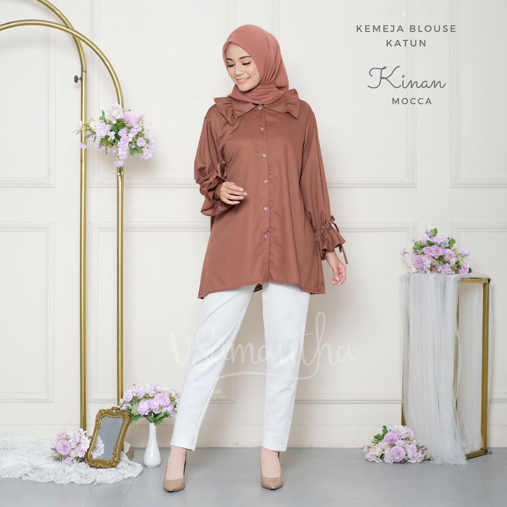 Kemeja Wanita / Blouse Basic Kinan