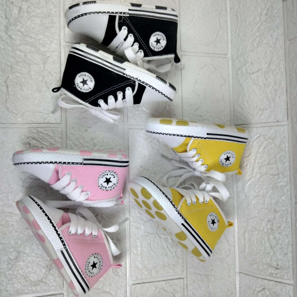 mandirishoesstore-SEPATU PREWALKER ANAK PEREMPUAN PAYET BUNGA 0-12 BULAN XP11