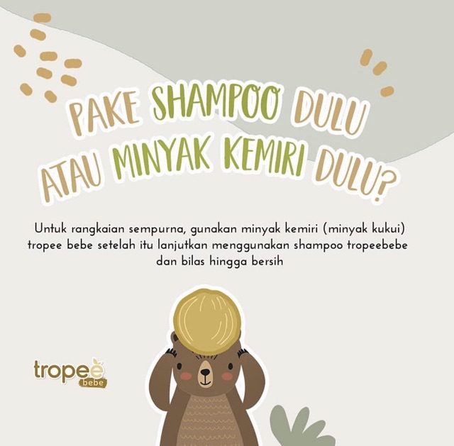 Tropee Bebe Candlenut Shampoo 100ml