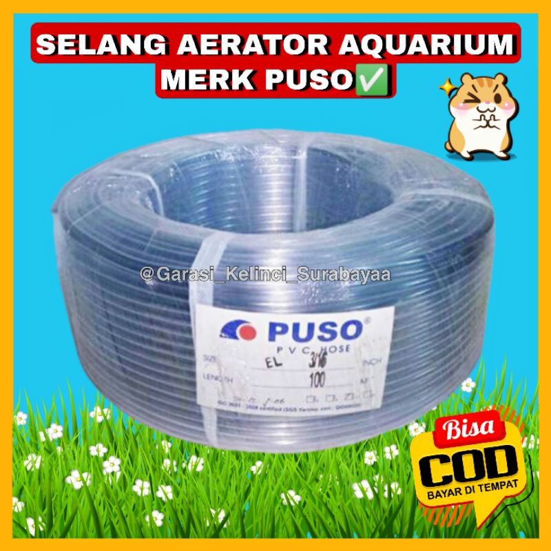 GPSS- Selang Aerator Aquarium Merk Puso Selang Puso Selang Airator Aquarium Selang Akuarium Selang Aquarium Selang Udara Aquarium Selang Udara Akuarium Batu Aerator Batu Aerasi Batu Airstone Batu Aquarium Selang Ikan