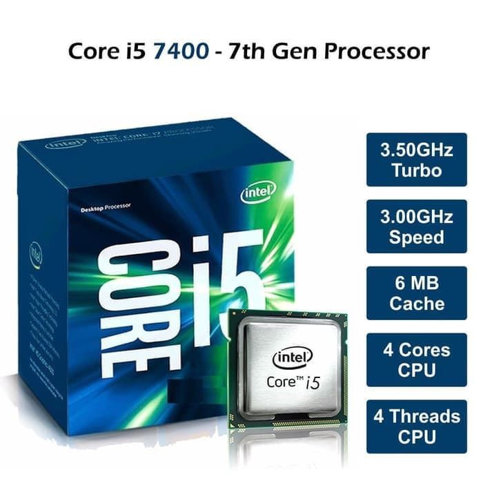 Processor Intel Core i5 7400 3.0Ghz Cache 6MB Socket LGA 1151 kabylake Box