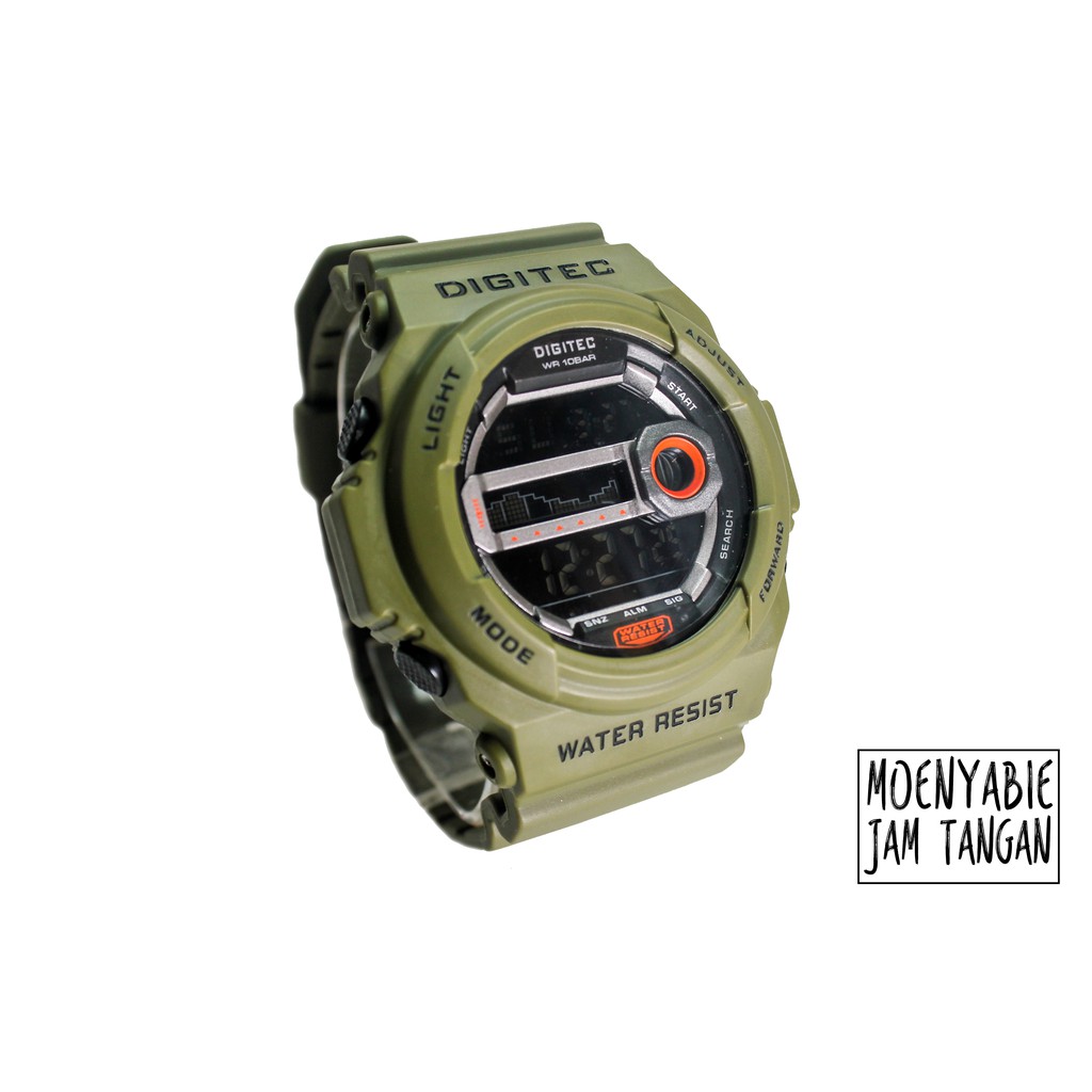 Digitec DG 2042T Green Original Dan Anti Air Jam Tangan Digitec Pria