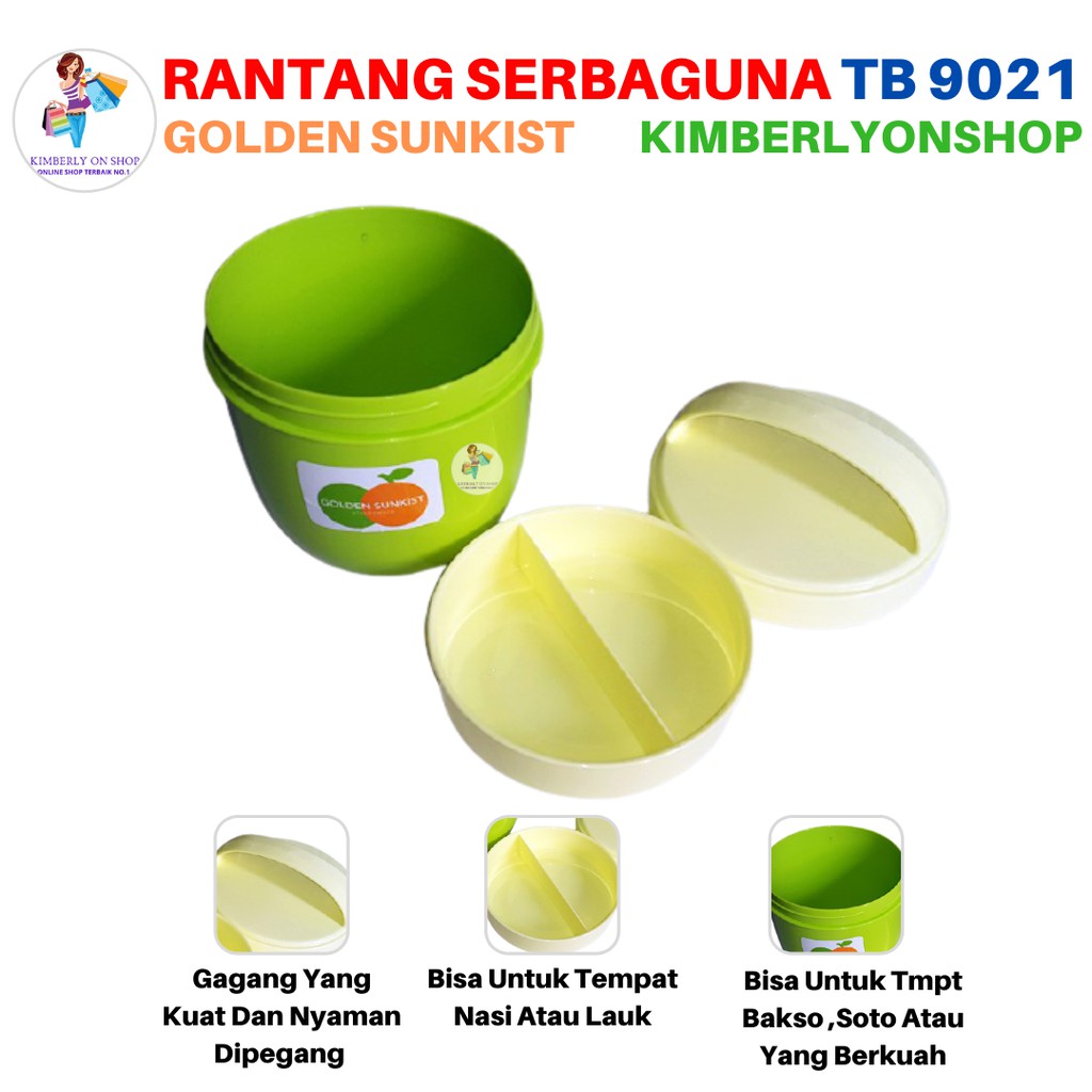 Kimberlyonshop Rantang Serbaguna Tempat Bakso Golden Sunkist TB 9021