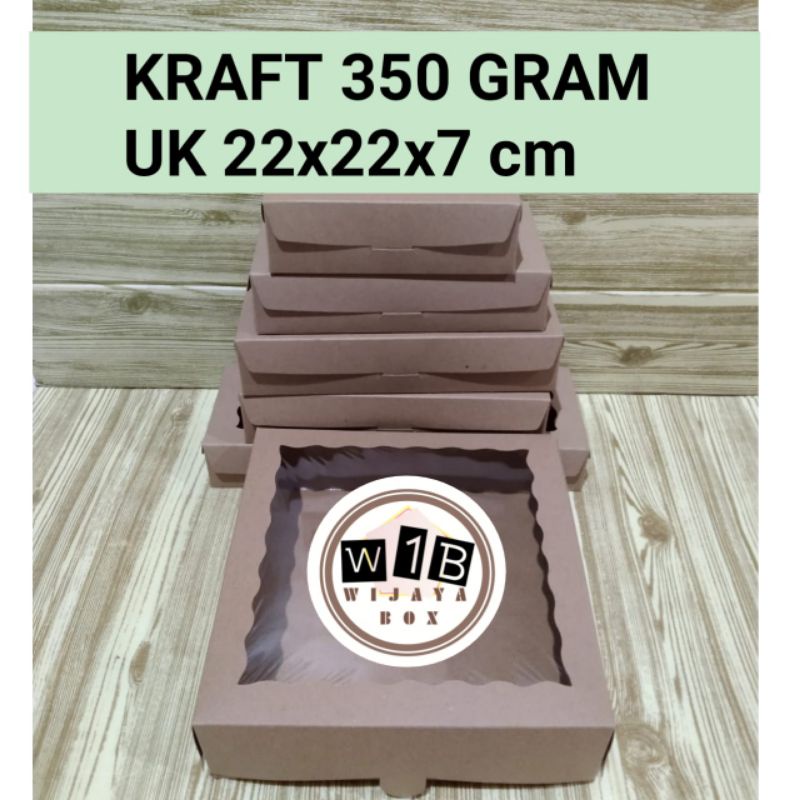 

Dus brownis/ Kraft 350gr laminating uk 22x22x7 cm