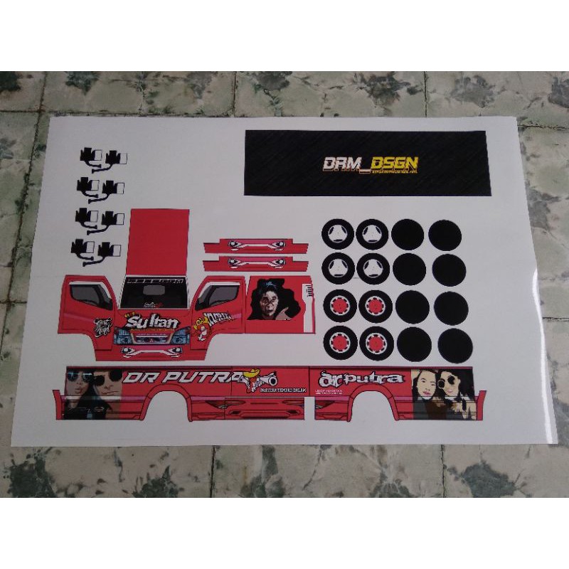 Lembaran Papercraft L300 Pink Mboiss Sultan DR PUTRA P.±20cm L.6cm T. ±7cm