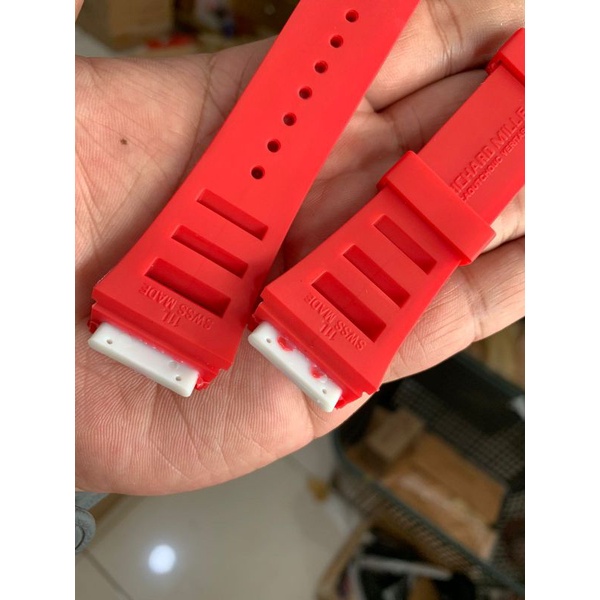 Strap Tali Jam Tangan RM richardmille Merah kwalitas bagus yaa