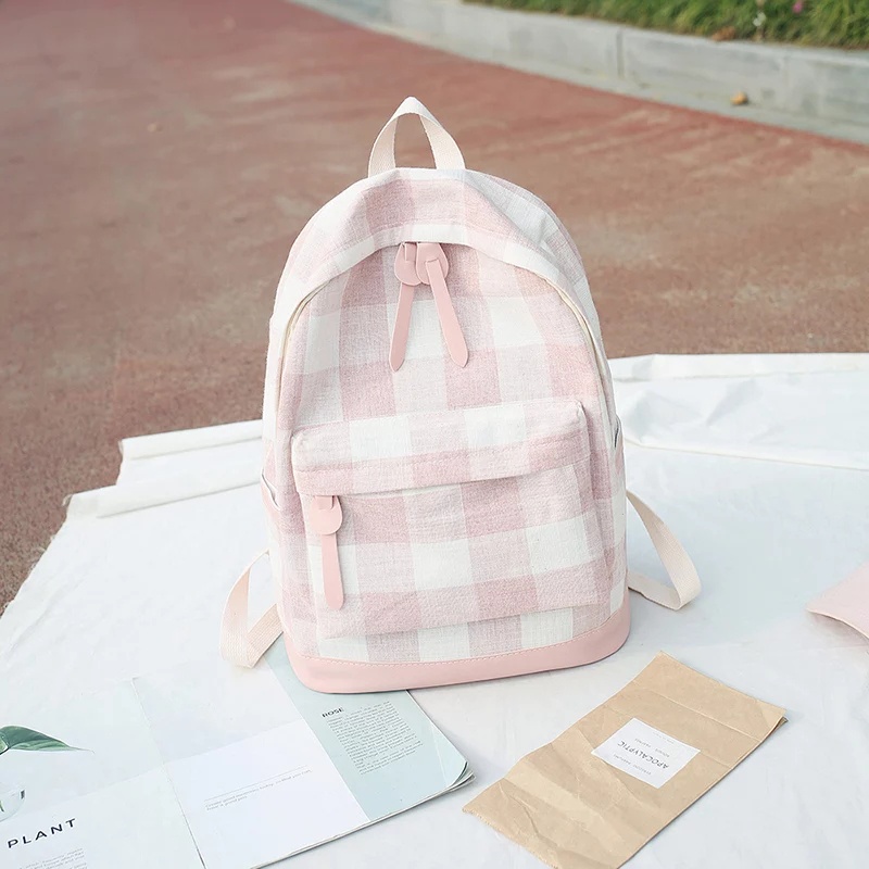 Tas Ransel Wanita Remaja Perempuan Kekinian Tas Ransel Sekolah  TK,SD,SMP SMU Motif  Aesthetic Tas Backpack Model  Style Korean