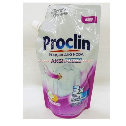 Proclin Penghilang Noda 400ml Aksi Putih Penghilang Noda Untuk Pakaian Putih Pakaian Putih Lebih Cemerlang