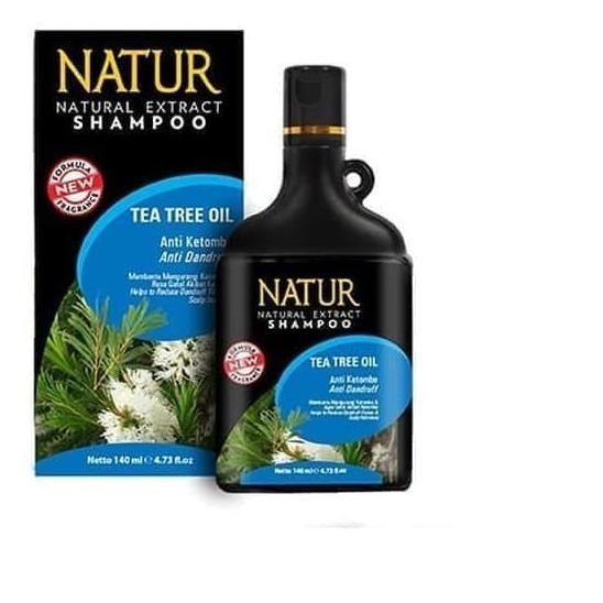 ☟ NATUR SHAMPO ANTI KETOMBE 270ML - SHAMPOO NATUR ANTI KETOMBE TEA TREE ℗