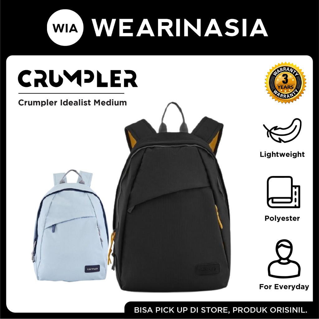 Tas Ransel Pria Wanita Crumpler Idealist Medium Original