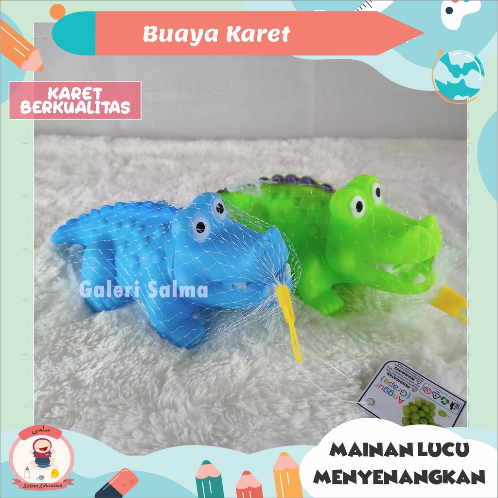 Mainan binatang Karet Buaya Bunyi Jumbo Mainan Edukatif Bayi & Anak Mainan Anak Perempuan dan Laki L