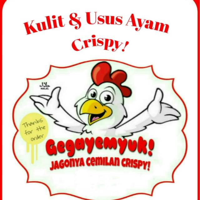 

Kripik kulit ayam & kripik usus