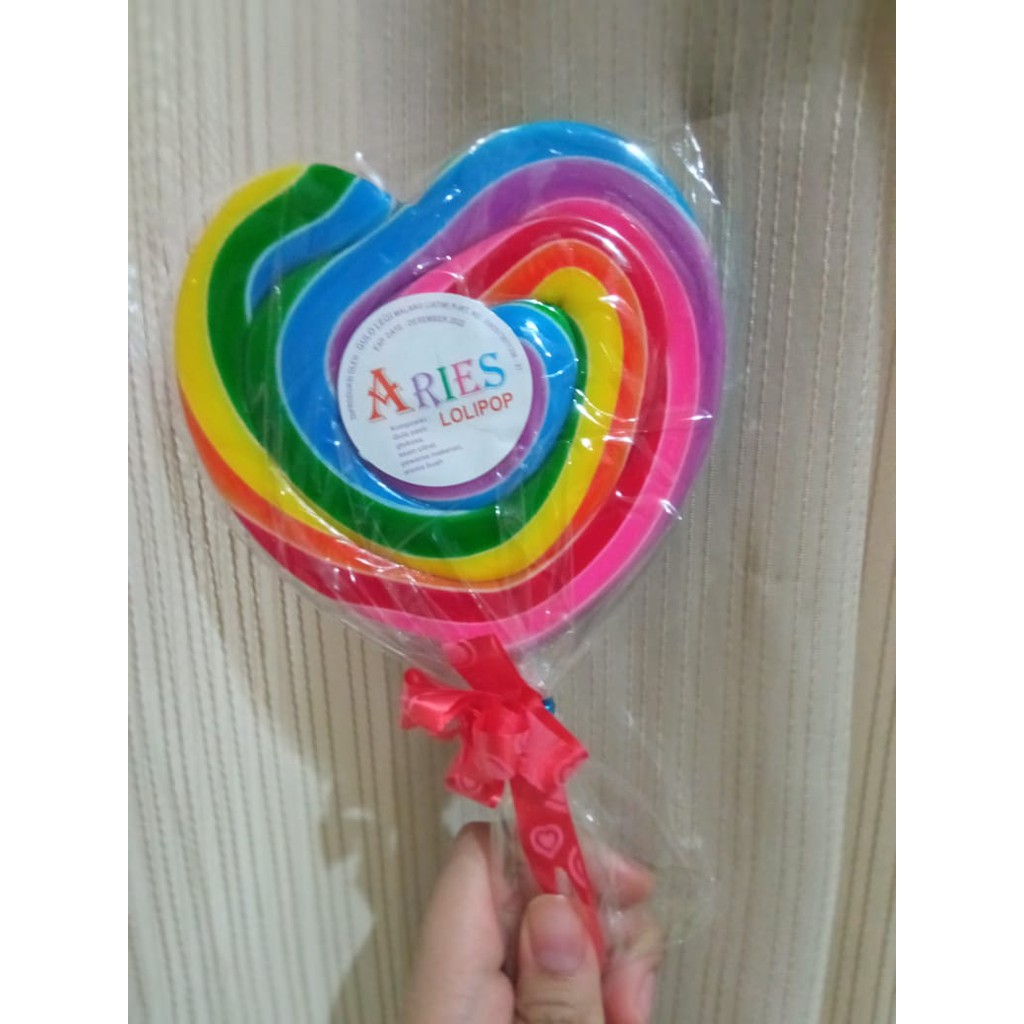 

permen lolipop hati 12 cm