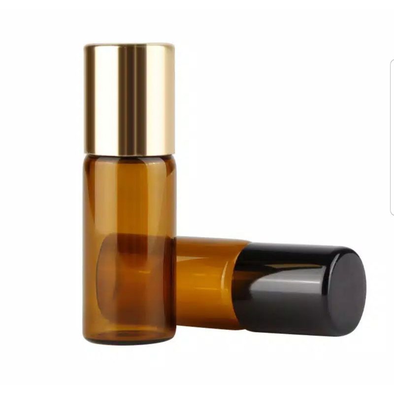 Botol Roll On Amber/Essential Oil Roller Perfume /Botol kosong roll on 10 ml 5ml 3ml 2ml 1ml