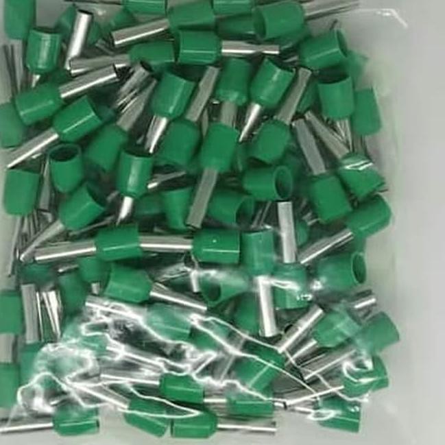 ◊ Skun Kabel Ferrules / Scun Botol Ukuran 6 mm Warna Hijau ♟