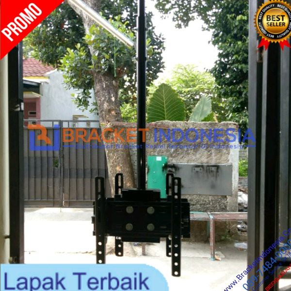 Bracket Plafon TV Hadap Depan Belakang 40 max 43 Inch Best Quality