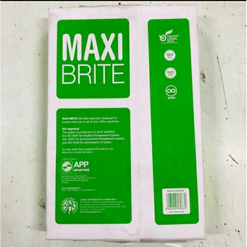 

Kertas HVS A4 MAXI Brite 70 gram