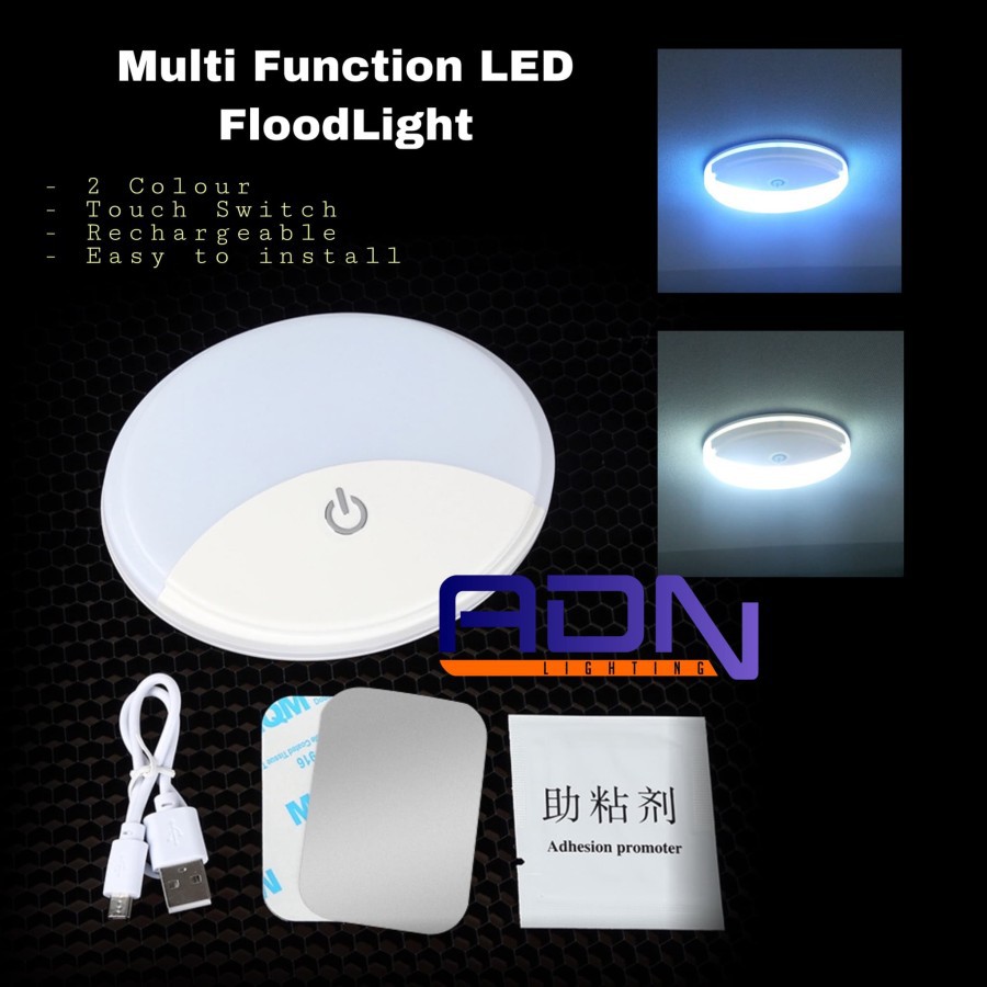 Lampu Led Multi Fungsi Plafon Kabin Lemari Ruangan 2 Warna ADN