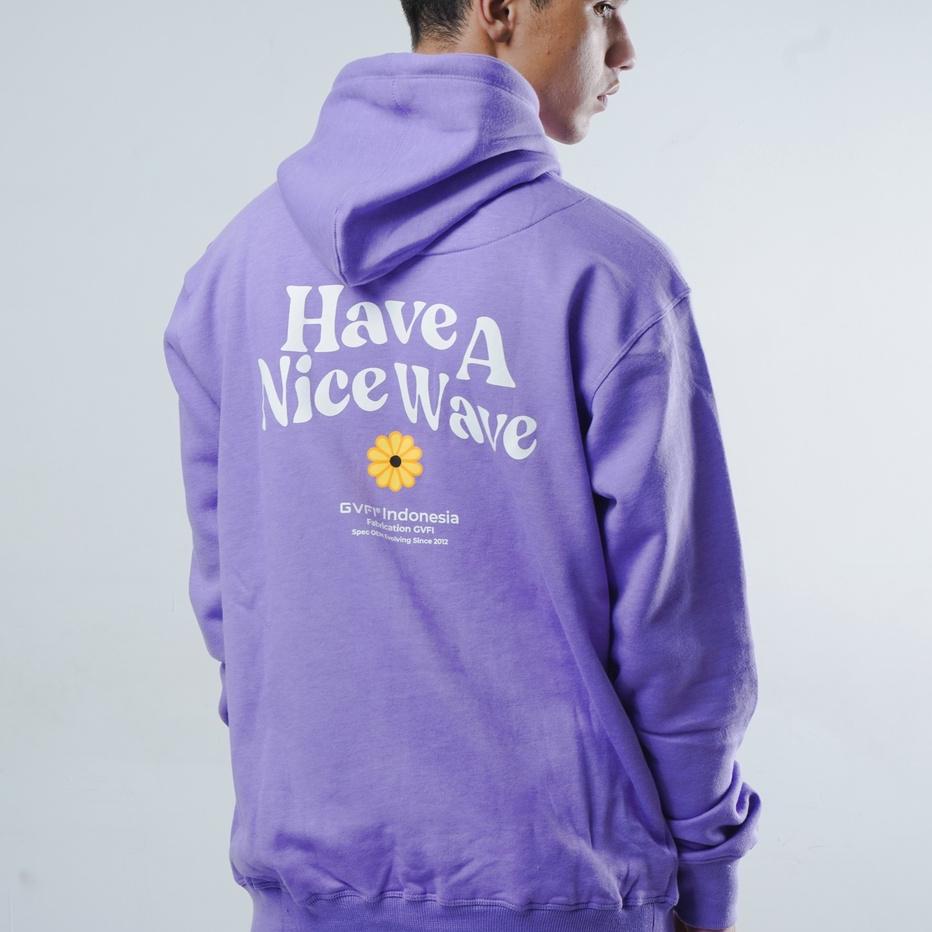 Terbagus.. GVFI Pullover Hoodie Nice Waves Lilac Sweater Ungu