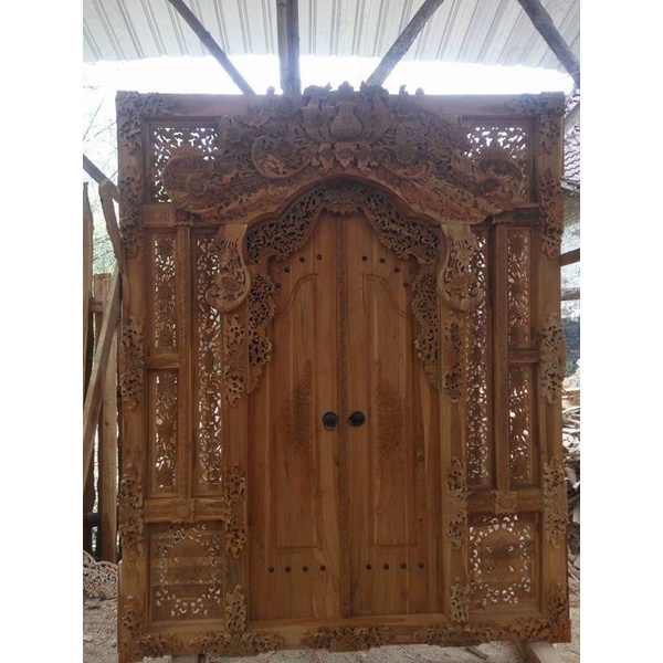 pintu gebyok motif Bali 3 meter
