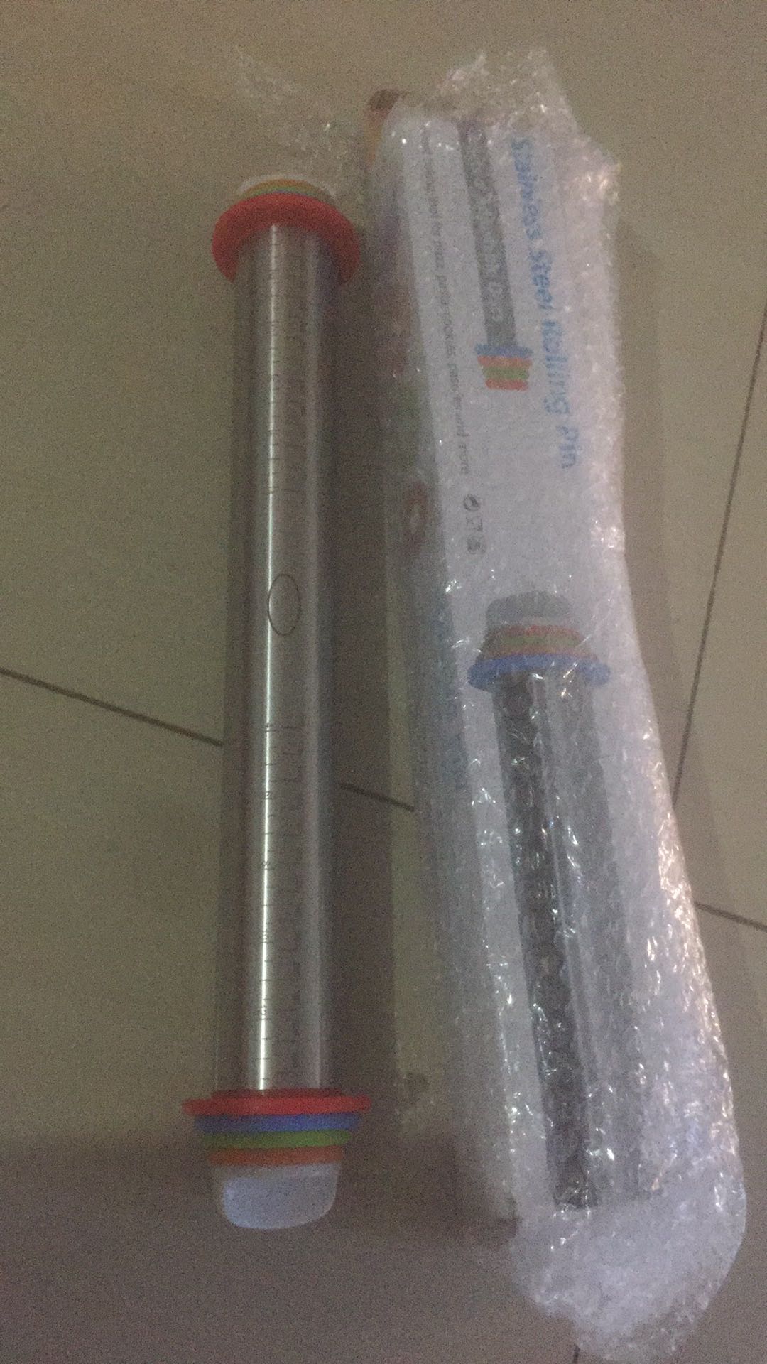 Aigootan Medan Rolling Pin Stainless Steel / Penggiling Adonan Anti Karat / Non Stick Roller