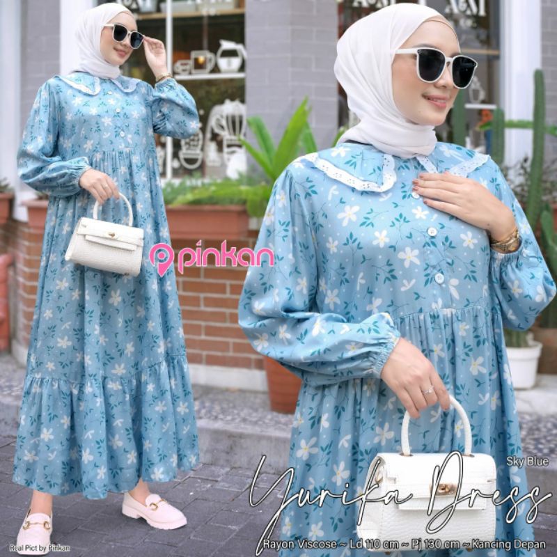 Yurika Dress by Pinkan // Gamis Rayon Viscose