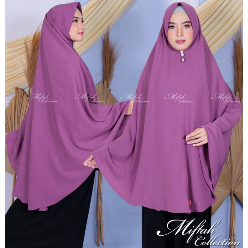 Hijab instan wolfis jumbo pad / hijab wolfis Syari hijab Wolfis By MIFTAH COLLECTION