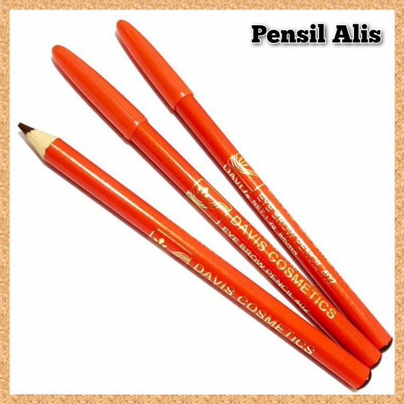 Pensil Alis Hitam &amp; Coklat Cokelat Gambar Alis Eyebrow Pencil Tahan Lama