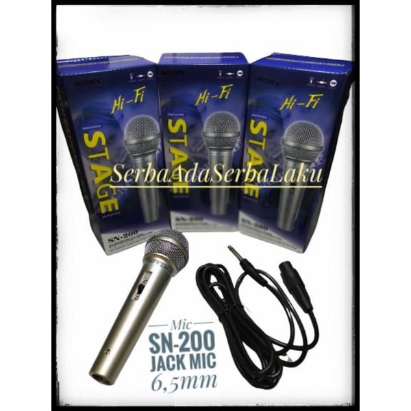 Microphone Kabel SONY SN-200 // AW-200 // Mic Karaoke Murah Berkualitas // Mic Masjid NOIS