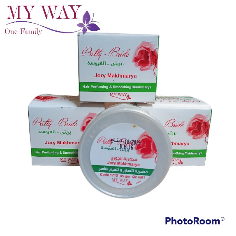 pretty bride hair parfuming & smoothing makhmarya MY WAY