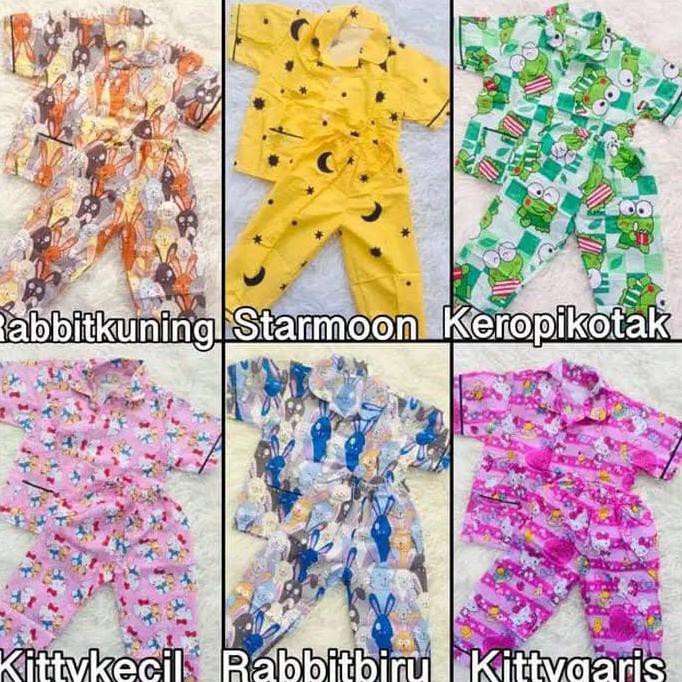 BAJU TIDUR ANAK PEREMPUAN / BAJU PIYAMA & BAJU SEKSI WANITA YANG ORI - Biru, S