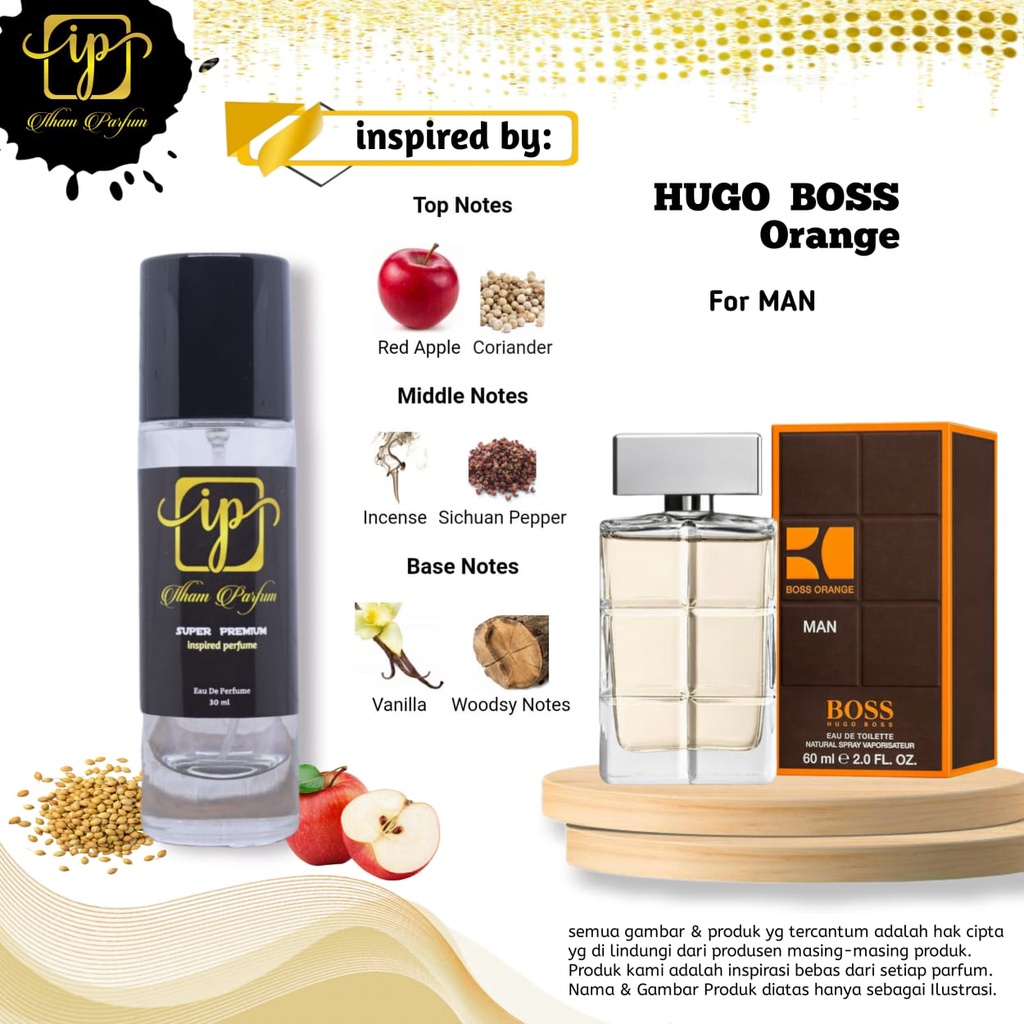 Parfum Pria Aroma Hugo Boss Orange Best Seller Laki-Laki Aroma Tahan Lama