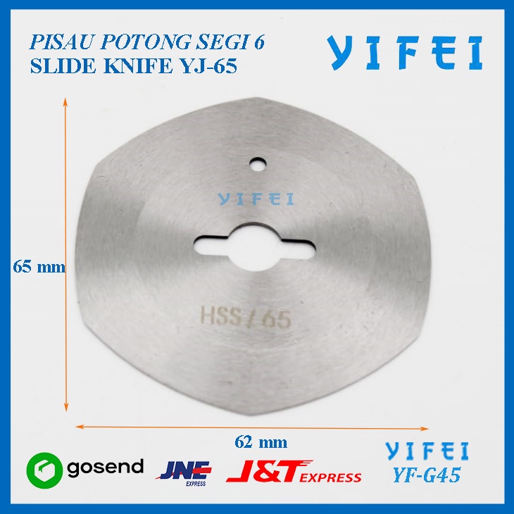 SLIDE KNIFE/BLADE YIFEI YF-G45/PISAU POTONG SEGI 6 YJ-65