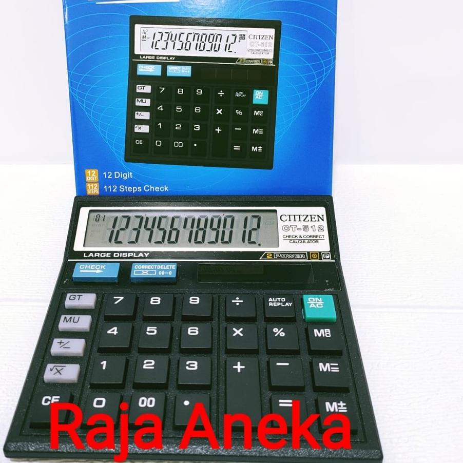 

[Rekomended⭐] @GUC~0293s Kalkulator Calculator CLTHZEN CT-512 12Digit Mirip Citizen 512 GITHZEN WARN