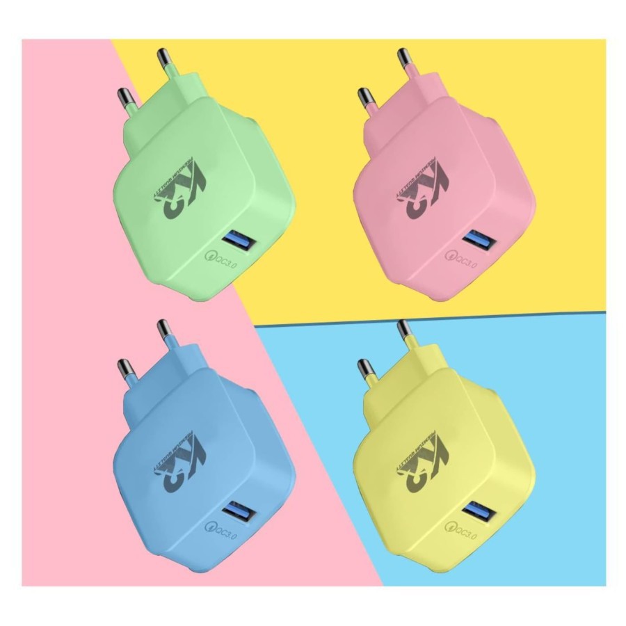 Charger K2-CH01 MACARON K2 PREMIUM QUALITY Fast Charging Qualcomm 3.0