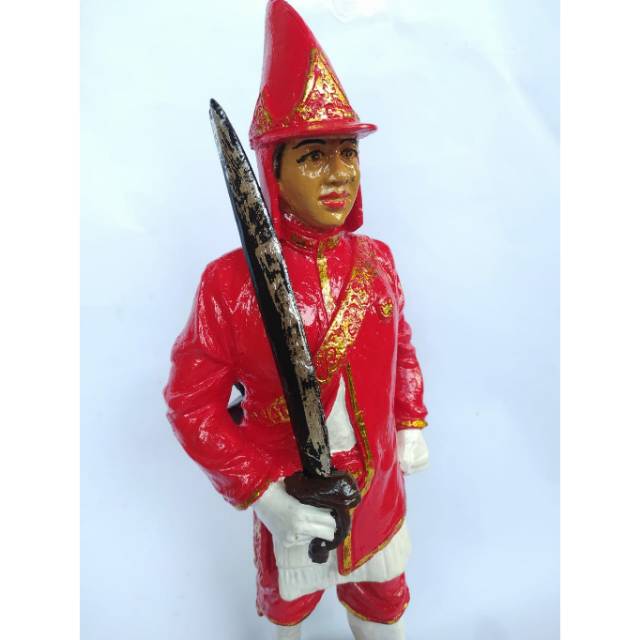 PAJANGAN MINIATUR PATUNG PRAJURIT WIROBROJO UKURAN BESAR - DEKORASI SOUVENIR KHAS JOGJA