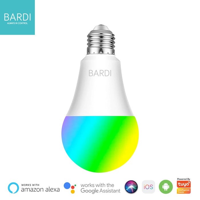 BARDI Smart 9W LIGHT BULB RGBWW Wifi Wireless IoT For Home Automation