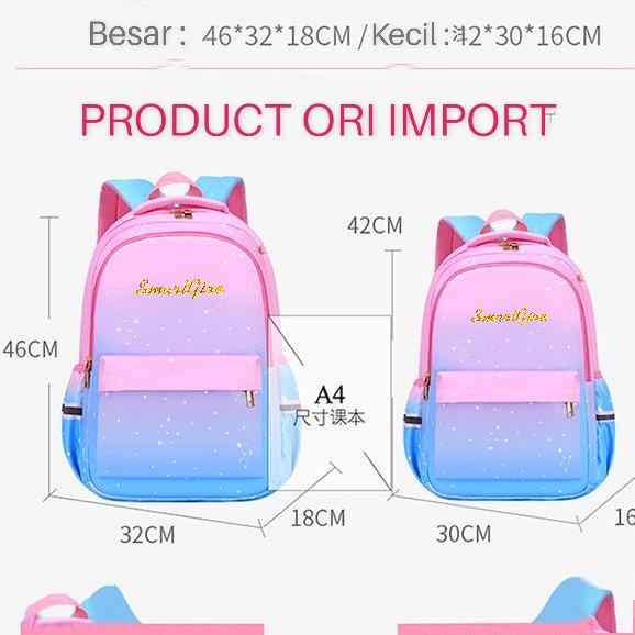 SMARTGIRL NEW TAS RANSEL ANAK SEKOLAH IMPORT SD,SMP,SMA 00017-00022