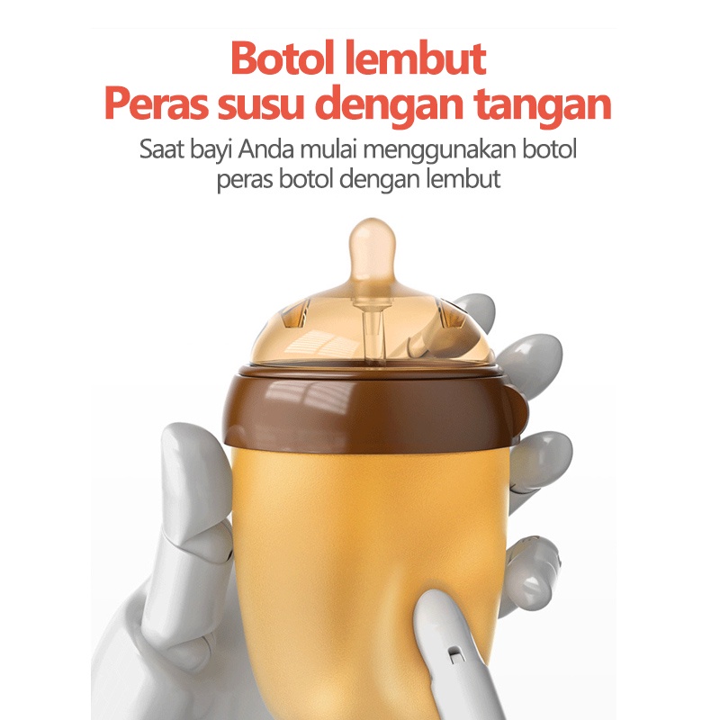 Botol susu bayi/Botol susu baby safe/Botol bayi nano silver/Dodot bayi botol susu (B17)