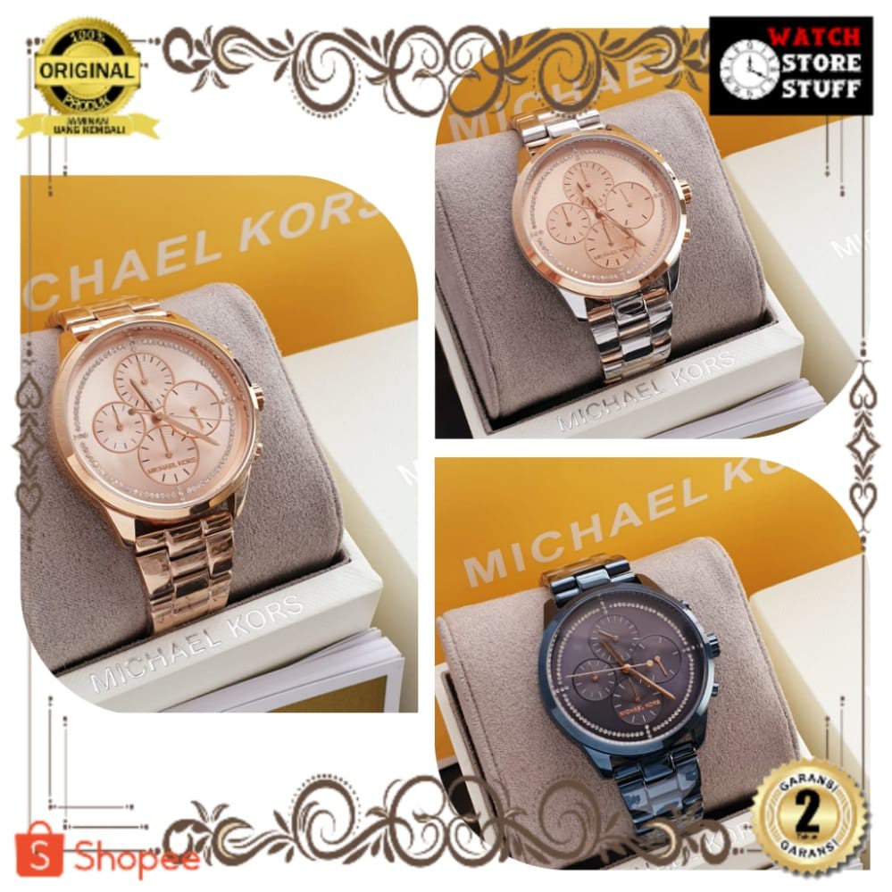 JAM TANGAN PRIA WANITA | RANTAI | KULIT | KARET | MURAH | WANITA MICHAEL KORS MK 6521 MK 6520 MK 652